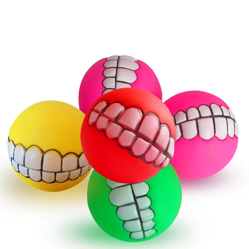 Funny Ball For Dogs - Teeth Silicon Toy